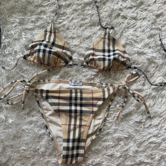 burberry print swimsuit